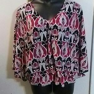 Style & Co. Print Blouson Top